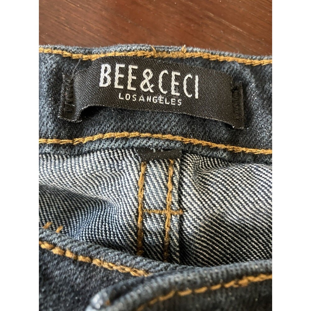 Bee & Ceci Los Angeles Jean Dark Blue Capris Size 11 - Picture 2 of 6